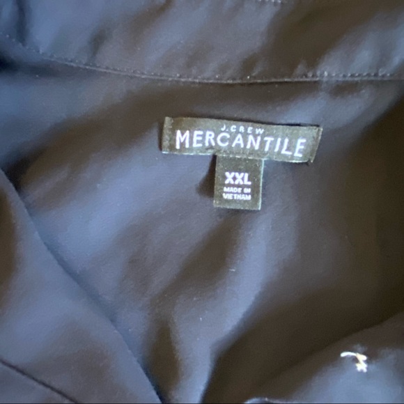 JCrew button down navy crop tie detail - Picture 6 of 6